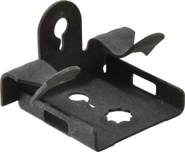 Cooper B-Line - 1/4" Max Flange Thickness, 1/4" Rod Flange Beam Clamp - 100 Lb Capacity, Spring Steel - USA Tool & Supply