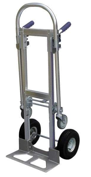 Vestil - 52" OAH Hand Truck - Dual Grip/Loop Handle, Aluminum - USA Tool & Supply