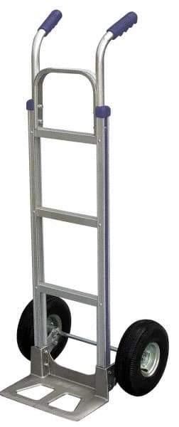 Vestil - 500 Lb Capacity 52-1/2" OAH Hand Truck - Dual Handle, Aluminum - USA Tool & Supply