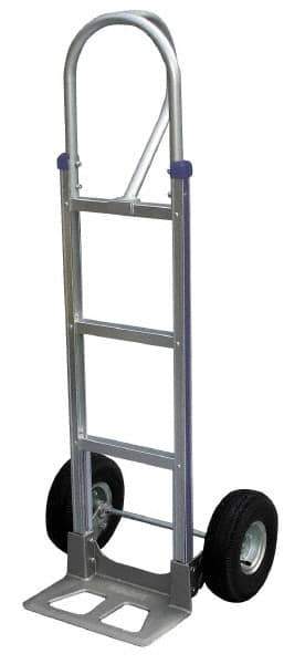 Vestil - 500 Lb Capacity 52-1/2" OAH Hand Truck - P-Shape Handle, Aluminum - USA Tool & Supply