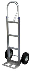 Vestil - 500 Lb Capacity 52-1/2" OAH Hand Truck - P-Shape Handle, Aluminum - USA Tool & Supply