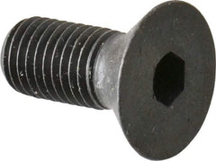 Made in USA - 5/16-24 UNF Hex Socket Drive, 82° Flat Screw - Alloy Steel, Black Oxide Finish, Fully Threaded, 3/4" OAL - USA Tool & Supply