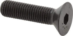 Made in USA - 5/16-24 UNF Hex Socket Drive, 82° Flat Screw - Alloy Steel, Black Oxide Finish, Fully Threaded, 1-1/4" OAL - USA Tool & Supply