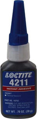 Loctite - 20 Gal Bottle Black Instant Adhesive - 24 hr Full Cure Time - USA Tool & Supply