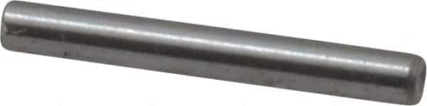 Made in USA - 1/16" Diam x 1/2" Pin Length Grade 8 Alloy Steel Standard Dowel Pin - Bright Finish, 1 Beveled & 1 Rounded End - USA Tool & Supply