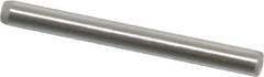 Made in USA - 1/16" Diam x 5/8" Pin Length Grade 8 Alloy Steel Standard Dowel Pin - Bright Finish, 1 Beveled & 1 Rounded End - USA Tool & Supply