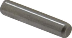 Made in USA - 3/32" Diam x 7/16" Pin Length Grade 8 Alloy Steel Standard Dowel Pin - Bright Finish, 1 Beveled & 1 Rounded End - USA Tool & Supply