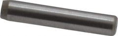 Made in USA - 3/32" Diam x 1/2" Pin Length Grade 8 Alloy Steel Standard Dowel Pin - Bright Finish, 1 Beveled & 1 Rounded End - USA Tool & Supply