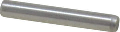 Made in USA - 3/32" Diam x 5/8" Pin Length Grade 8 Alloy Steel Standard Dowel Pin - Bright Finish, 1 Beveled & 1 Rounded End - USA Tool & Supply