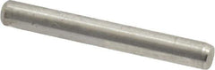 Made in USA - 3/32" Diam x 3/4" Pin Length Grade 8 Alloy Steel Standard Dowel Pin - Bright Finish, 1 Beveled & 1 Rounded End - USA Tool & Supply