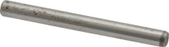Made in USA - 1/8" Diam x 1-1/4" Pin Length Grade 8 Alloy Steel Standard Dowel Pin - Bright Finish, C 47-58 & C 60 (Surface) Hardness, 1,840 Lb (Single Shear), 3,680 Lb (Double Shear) Breaking Strength, 1 Beveled & 1 Rounded End - USA Tool & Supply