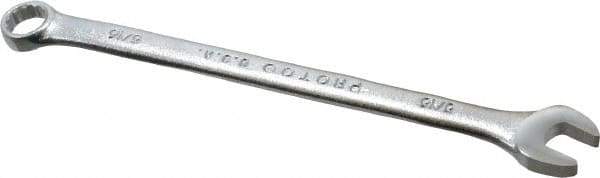 Proto - 5/16" 12 Point Combination Wrench - 5-3/8" OAL, Steel, Satin Finish - USA Tool & Supply