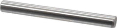 Made in USA - 3/16" Diam x 1-3/4" Pin Length Grade 8 Alloy Steel Standard Dowel Pin - Bright Finish, C 47-58 & C 60 (Surface) Hardness, 4,150 Lb (Single Shear), 8,300 Lb (Double Shear) Breaking Strength, 1 Beveled & 1 Rounded End - USA Tool & Supply