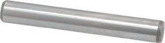 Made in USA - 1/4" Diam x 1-3/4" Pin Length Grade 8 Alloy Steel Standard Dowel Pin - Bright Finish, C 47-58 & C 60 (Surface) Hardness, 14,720 Lb (Double Shear), 7,360 Lb (Single Shear) Breaking Strength, 1 Beveled & 1 Rounded End - USA Tool & Supply