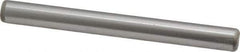 Made in USA - 1/4" Diam x 2-1/2" Pin Length Grade 8 Alloy Steel Standard Dowel Pin - Bright Finish, C 47-58 & C 60 (Surface) Hardness, 14,720 Lb (Double Shear), 7,360 Lb (Single Shear) Breaking Strength, 1 Beveled & 1 Rounded End - USA Tool & Supply