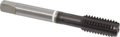 Guhring - 7/16-14 UNC 2B 4 Flute FIREX Finish Cobalt Straight Flute Machine Tap - Modified Bottoming, Right Hand Thread, 3-5/32" OAL, Oversize - USA Tool & Supply