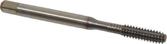 Guhring - #10-24 UNC 2BX Modified Bottoming Thread Forming Tap - Cobalt, TiCN Finish, 2.382" OAL, 0.433" Thread Length, Right Hand Thread, Series 3943 - USA Tool & Supply