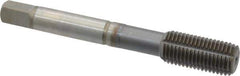 Guhring - 7/16-20 UNF 2BX H8/H9 Thread Limit Modified Bottoming Thread Forming Tap - Cobalt, TiCN Finish, 3.157" OAL, 0.512" Thread Length, Right Hand Thread, Series 3944 - USA Tool & Supply