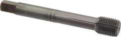 Guhring - 1/2-20 UNF 2BX H8/H9 Thread Limit Modified Bottoming Thread Forming Tap - Cobalt, TiCN Finish, 3.381" OAL, 0.512" Thread Length, Right Hand Thread, Series 3944 - USA Tool & Supply