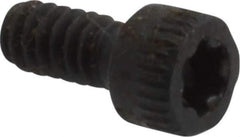 Camcar - #4-40 UNC Torx Plus Drive, Socket Cap Screw - Alloy Steel, Black Oxide Finish, Fully Threaded, 1/4" Length Under Head - USA Tool & Supply