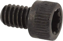 Camcar - #8-32 UNC Torx Plus Drive, Socket Cap Screw - Alloy Steel, Black Oxide Finish, Fully Threaded, 1/4" Length Under Head - USA Tool & Supply