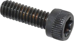 Camcar - #8-32 UNC Torx Plus Drive, Socket Cap Screw - Alloy Steel, Black Oxide Finish, Fully Threaded, 1/2" Length Under Head - USA Tool & Supply