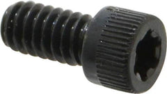 Camcar - 1/4-20 UNC Torx Plus Drive, Socket Cap Screw - Alloy Steel, Black Oxide Finish, Fully Threaded, 1/2" Length Under Head - USA Tool & Supply