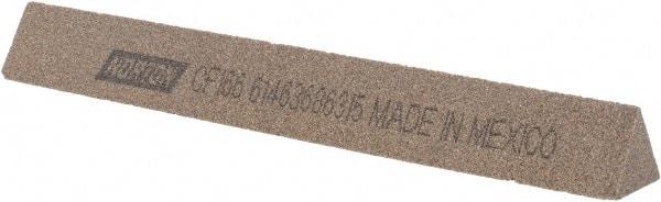 Norton - 6" Long x 3/4" Wide x 3/4" Thick, Aluminum Oxide Sharpening Stone - Triangle, Coarse Grade - USA Tool & Supply