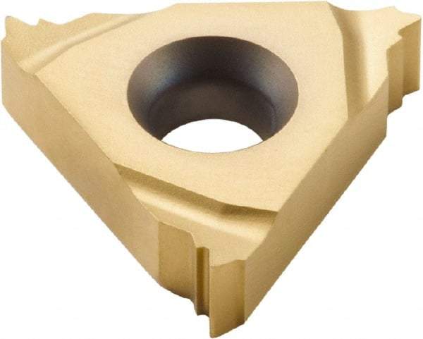 Seco - 16ER External Right Hand 16 Whitworth Laydown Threading Insert - Grade CP500, TiAlN/TiN Coated Carbide, 9.53mm Inscribed Circle - USA Tool & Supply
