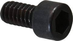 Made in USA - #2-56 UNC Hex Socket Drive, Socket Cap Screw - Alloy Steel, Black Oxide Finish, Fully Threaded, 3/16" Length Under Head - USA Tool & Supply