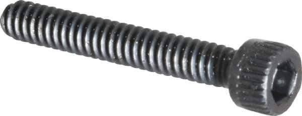 Made in USA - #4-40 UNC Hex Socket Drive, Socket Cap Screw - Alloy Steel, Black Oxide Finish, Fully Threaded, 3/4" Length Under Head - USA Tool & Supply