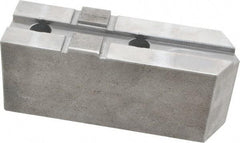 H & R Manufacturing - Tongue & Groove Attachment, Square Soft Lathe Chuck Jaw - Steel, 2-1/2" Btw Mount Hole Ctrs, 5-3/4" Long x 1-3/4" Wide x 2-3/8" High, 1/2" Groove - USA Tool & Supply
