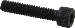 Made in USA - #5-40 UNC Hex Socket Drive, Socket Cap Screw - Alloy Steel, Black Oxide Finish, Fully Threaded, 5/8" Length Under Head - USA Tool & Supply