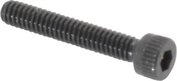 Made in USA - #5-40 UNC Hex Socket Drive, Socket Cap Screw - Alloy Steel, Black Oxide Finish, Fully Threaded, 3/4" Length Under Head - USA Tool & Supply