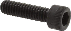 Made in USA - #8-32 UNC Hex Socket Drive, Socket Cap Screw - Alloy Steel, Black Oxide Finish, Fully Threaded, 5/8" Length Under Head - USA Tool & Supply