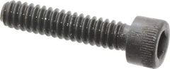 Made in USA - #10-24 UNC Hex Socket Drive, Socket Cap Screw - Alloy Steel, Black Oxide Finish, Fully Threaded, 7/8" Length Under Head - USA Tool & Supply