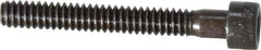 Made in USA - #10-24 UNC Hex Socket Drive, Socket Cap Screw - Alloy Steel, Black Oxide Finish, Partially Threaded, 1-1/2" Length Under Head - USA Tool & Supply