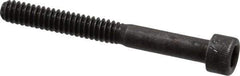 Made in USA - #10-24 UNC Hex Socket Drive, Socket Cap Screw - Alloy Steel, Black Oxide Finish, Partially Threaded, 1-3/4" Length Under Head - USA Tool & Supply