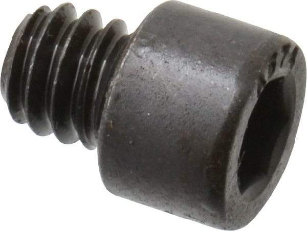 Made in USA - 1/4-20 UNC Hex Socket Drive, Socket Cap Screw - Alloy Steel, Black Oxide Finish, Fully Threaded, 1/4" Length Under Head - USA Tool & Supply