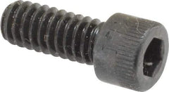 Made in USA - 1/4-20 UNC Hex Socket Drive, Socket Cap Screw - Alloy Steel, Black Oxide Finish, Fully Threaded, 5/8" Length Under Head - USA Tool & Supply