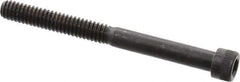 Made in USA - 1/4-20 UNC Hex Socket Drive, Socket Cap Screw - Alloy Steel, Black Oxide Finish, Partially Threaded, 2-3/4" Length Under Head - USA Tool & Supply