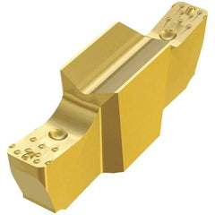 Iscar - 157015GEPI Grade IC08, 1.57mm Cutting Width Carbide Grooving Insert - 2mm Max Depth of Cut, Neutral, 0.15mm Corner Radius, Uncoated - USA Tool & Supply