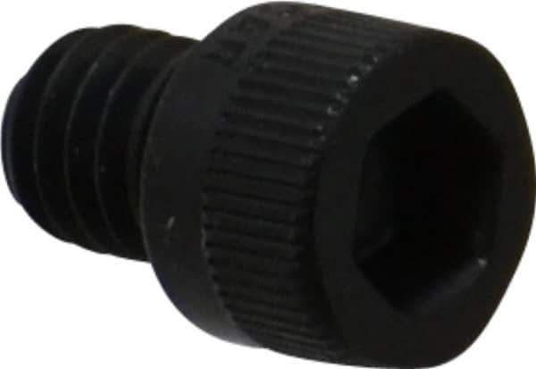 Made in USA - 5/16-18 UNC Hex Socket Drive, Socket Cap Screw - Alloy Steel, Black Oxide Finish, Fully Threaded, 3/8" Length Under Head - USA Tool & Supply