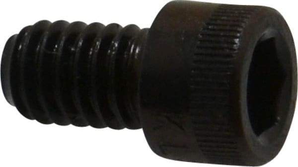 Made in USA - 5/16-18 UNC Hex Socket Drive, Socket Cap Screw - Alloy Steel, Black Oxide Finish, Fully Threaded, 1/2" Length Under Head - USA Tool & Supply