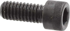 Made in USA - #10-32 UNF Hex Socket Drive, Socket Cap Screw - Alloy Steel, Black Oxide, Fully Threaded, 1/2" Length Under Head - USA Tool & Supply