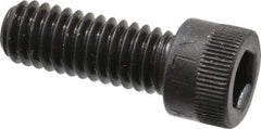 Made in USA - 5/16-18 UNC Hex Socket Drive, Socket Cap Screw - Alloy Steel, Black Oxide Finish, Fully Threaded, 7/8" Length Under Head - USA Tool & Supply