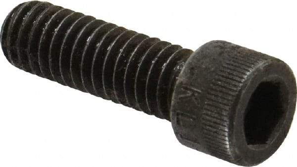 Made in USA - 5/16-18 UNC Hex Socket Drive, Socket Cap Screw - Alloy Steel, Black Oxide Finish, Fully Threaded, 1" Length Under Head - USA Tool & Supply