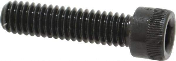 Made in USA - 5/16-18 UNC Hex Socket Drive, Socket Cap Screw - Alloy Steel, Black Oxide Finish, Fully Threaded, 1-1/4" Length Under Head - USA Tool & Supply