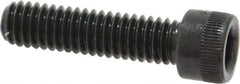Made in USA - 5/16-18 UNC Hex Socket Drive, Socket Cap Screw - Alloy Steel, Black Oxide Finish, Fully Threaded, 1-1/4" Length Under Head - USA Tool & Supply