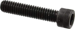 Made in USA - 5/16-18 UNC Hex Socket Drive, Socket Cap Screw - Alloy Steel, Black Oxide Finish, Fully Threaded, 1-1/2" Length Under Head - USA Tool & Supply